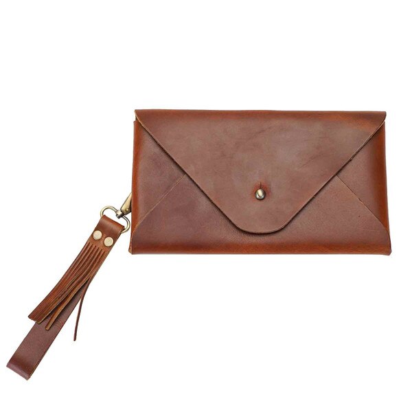 860-707011.SLC.09.jpg Fringed Leather Wristlet Strap - Copper Cowboy Image