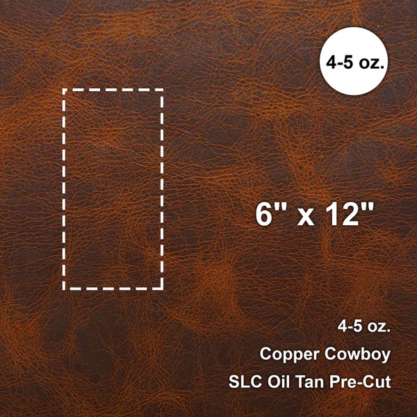 860-70710.SLC.01.jpg Copper Cowboy 4-5 oz. Oil Tan Pre-Cut 6" x 12" Image