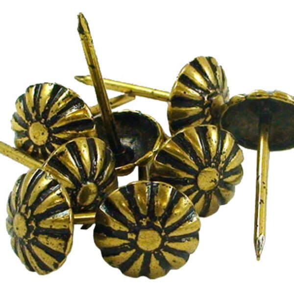 88-6830103.SLC.jpg ¾" Daisy Tack - Brass Plate 100pk Image