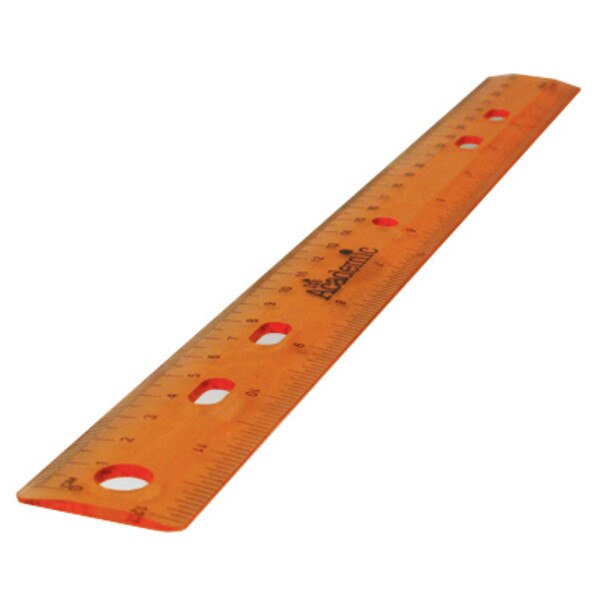 902-221901.SLC.1.jpg 12" Clear Plastic Ruler Image