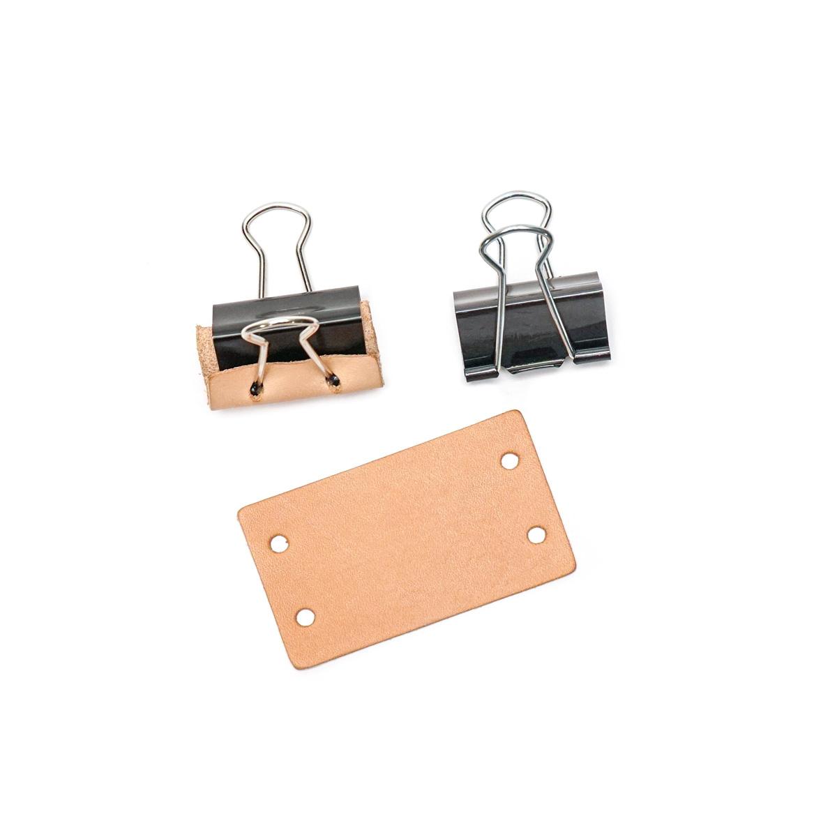 Leather shop binder clip