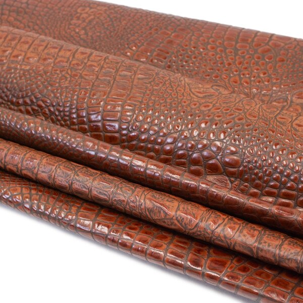 EGOC.Brown.02.jpg Embossed Gator on Cow Image