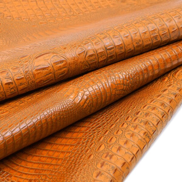 EGOC.Cognac.01.jpg Embossed Gator on Cow Image