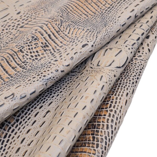 EGOC.Taupe.01.jpg Embossed Gator on Cow Image
