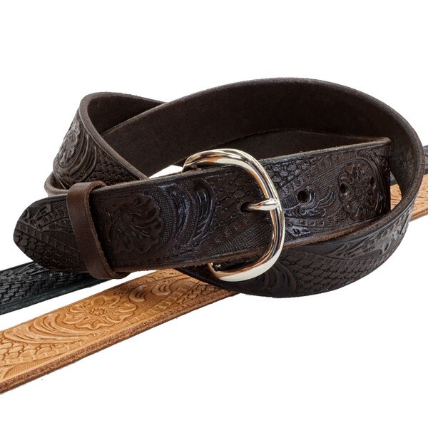 FPB-31.SLC.1.jpg Western Floral Embossed Belt Image