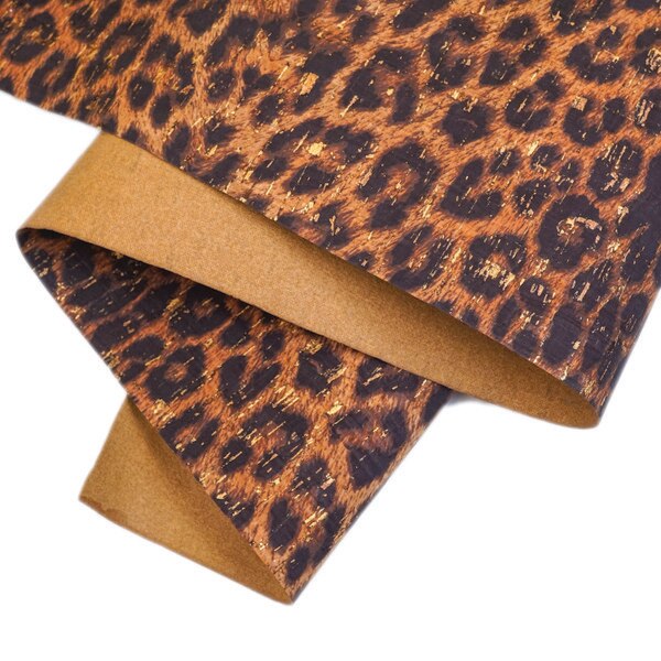 PCCLL.SLC.2.jpg Large Leopard on Gold Cork Pre-Cuts Image