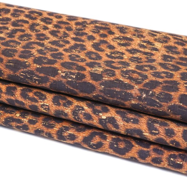 PCCLL.SLC.3.jpg Large Leopard on Gold Cork Pre-Cuts Image