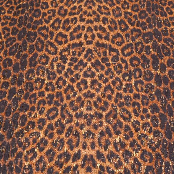 PCCLL.SLC.4.jpg Large Leopard on Gold Cork Pre-Cuts Image
