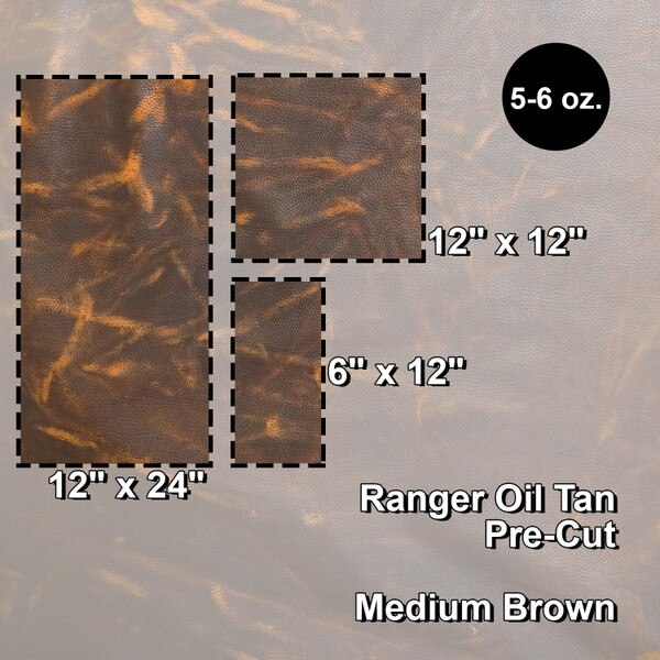 PCRMB.SLC.1.jpg (M) Ranger Oil Tan Pre-Cuts - Medium Brown Image