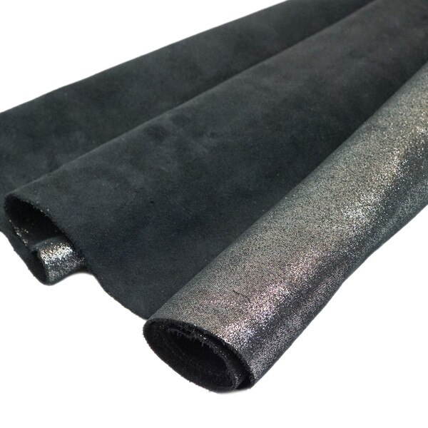 PCSN.SLC.3.jpg Starry Night Suede - Black & Silver Pre-Cuts Image