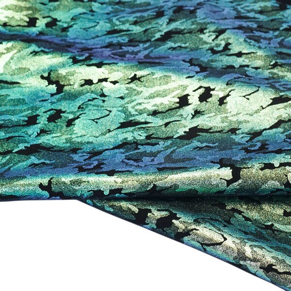 PTSH.Green.01.jpg Camo Shimmer Suede Image