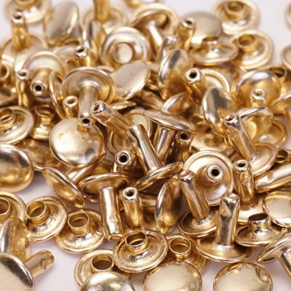 SBDCR.Brass.Medium.02.jpg Double Capped Rivet - Solid Brass Image
