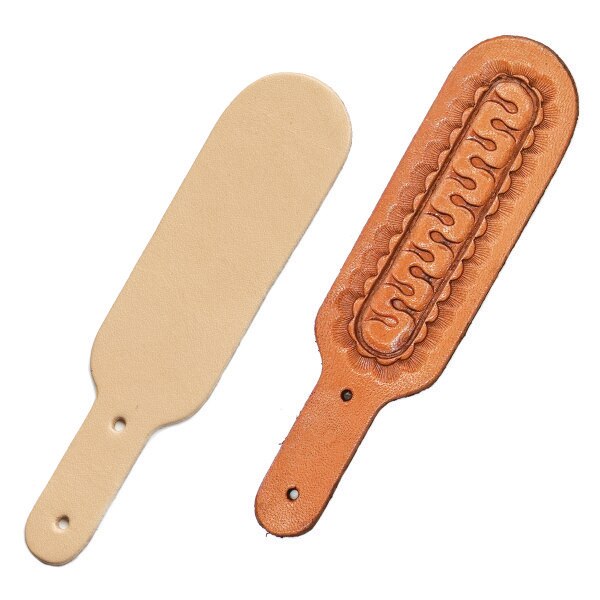SHP078.SLC.2.jpg Leather Shape - Slender Key Fob Image