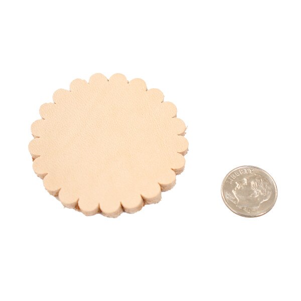 SHP086.SLC.3.jpg Leather Shape - Scallop Concho 6pk Image