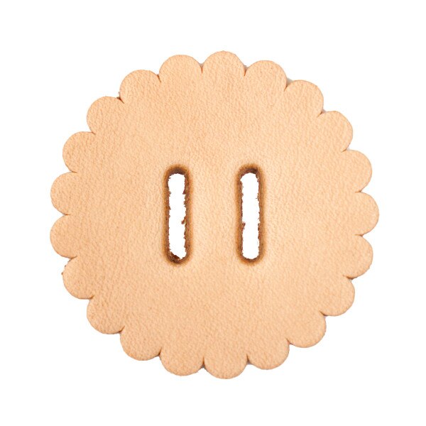 SHP087.SLC.1.jpg Leather Shape - Scallop Concho w/ Slots Image