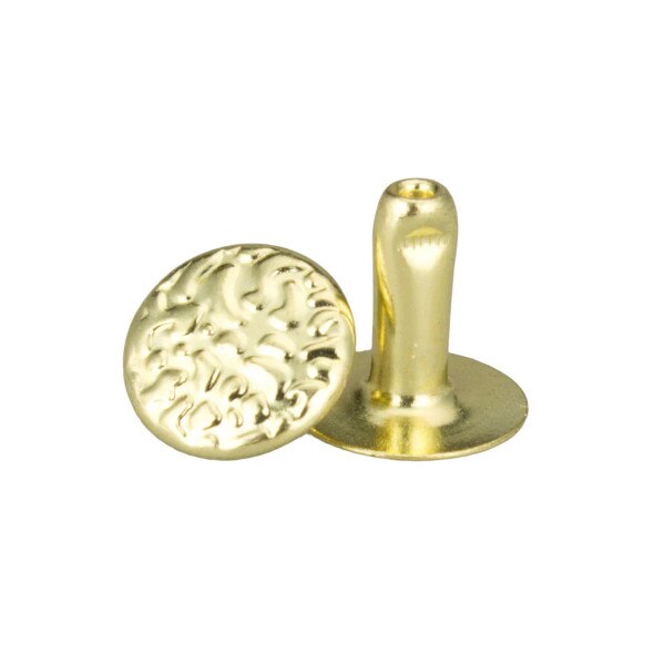 TSCR.Brass.01.jpg Textured Single Cap Rivets Image